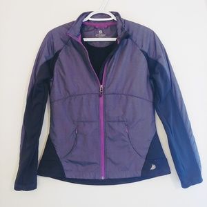 Fleece Lined Athletic Zip Up Jacket